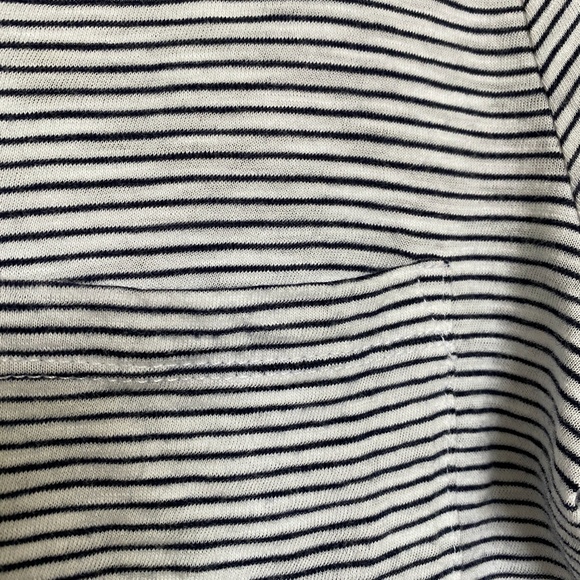 GAP White Black Striped Short Sleeve Tee - Picture 4 of 5